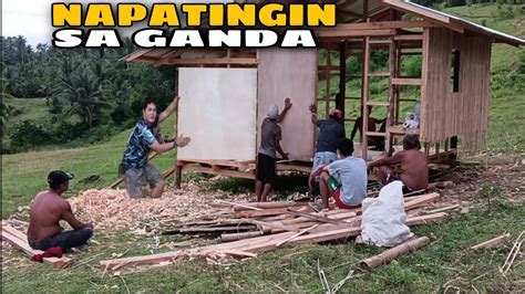 Katawan umupo sa malilim na dingding ng kubo sapagkat.